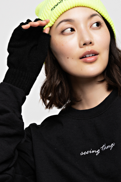 seeing thngs Fingerless Gloves